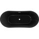 Mexen Montana wanna wolnostojąca 170 x 80 cm, czarna, przelew biały - 52011708070-20, 5 image