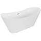 Mexen Celia wanna wolnostojąca 170 x 75 cm, biała, przelew złoty - 52331707500-50