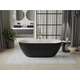 Mexen Roxy wanna wolnostojąca 170 x 80 cm, biała/czarna, przelew złoty szczotkowany - 51201708075-55, изображение 2