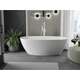 Mexen Eris wanna wolnostojąca 155 x 80 cm, biała, przelew biały - 53441558000-20, изображение 2