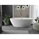 Mexen Eris wanna wolnostojąca 180 x 80 cm, biała, przelew miedź szczotkowana - 53441808000-65, 2 image