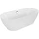 Mexen Roxy wanna wolnostojąca 180 x 85 cm, biała, przelew gun metal - 51201808500-95