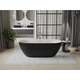 Mexen Roxy wanna wolnostojąca 170 x 80 cm, biała/czarna, przelew nikiel szczotkowany - 51201708075-97, 2 image