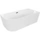 Mexen Mia wanna wolnostojąca narożna prawa 180 x 80 cm, biała, przelew czarny - 52691808000P-70