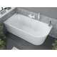 Mexen Mia wanna wolnostojąca narożna lewa 180 x 80 cm, biała, przelew biały - 52691808000L-20, изображение 3