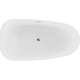 Mexen Giada wanna wolnostojąca 170 x 90 cm, biała połysk, przelew chrom - 52741709000-01, изображение 2