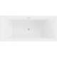 Mexen Vigo wanna wolnostojąca 178,5 x 80 cm, biała, przelew nikiel szczotkowany - 51251788000-97, 5 image