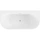 Mexen Oval+ wanna wolnostojąca przyścienna 170 x 80 cm, biała, przelew nikiel szczotkowany - 52681708000-97, изображение 5