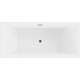 Mexen Vigo wanna wolnostojąca 178,5 x 80 cm, biała, przelew gun metal - 51251788000-95, 5 image