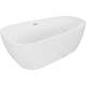 Mexen Giada wanna wolnostojąca 170 x 90 cm, biała połysk, przelew nikiel szczotkowany - 52741709000-97