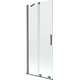 Mexen Velar parawan nawannowy 2-skrzydłowy rozsuwany 85 x 150 cm, transparent, gun metal - 896-085-000-01-95