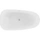 Mexen Giada wanna wolnostojąca 170 x 90 cm, biała połysk, przelew nikiel szczotkowany - 52741709000-97, 2 image