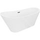 Mexen Dora wanna wolnostojąca 150 x 75 cm, biała, przelew gun metal - 52071507500-95