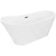 Mexen Dora wanna wolnostojąca 160 x 75 cm, biała, przelew gun metal - 52071607500-95