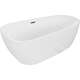 Mexen Giada wanna wolnostojąca 170 x 90 cm, biała połysk, przelew gun gray szczotkowany - 52741709000-66