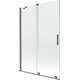 Mexen Velar parawan nawannowy 2-skrzydłowy rozsuwany 120 x 150 cm, transparent, gun metal - 896-120-000-01-95