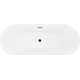 Mexen Lotos wanna wolnostojąca 160 x 75 cm, biała, przelew czarny - 52051607700-70, изображение 2