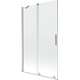 Mexen Velar parawan nawannowy 2-skrzydłowy rozsuwany 110 x 150 cm, transparent, nikiel szczotkowany - 896-110-000-01-97