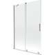 Mexen Velar parawan nawannowy 2-skrzydłowy rozsuwany 120 x 150 cm, transparent, nikiel szczotkowany - 896-120-000-01-97