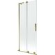 Mexen Velar L parawan nawannowy 2-skrzydłowy rozsuwany 85 x 150 cm, transparent, złoty - 896-085-003-01-50