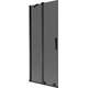 Mexen Velar parawan nawannowy 2-skrzydłowy rozsuwany 85 x 150 cm, grafit, czarny - 896-085-000-41-70