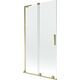 Mexen Velar L parawan nawannowy 2-skrzydłowy rozsuwany 100 x 150 cm, transparent, złoty - 896-100-003-01-50