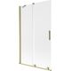 Mexen Velar parawan nawannowy 2-skrzydłowy rozsuwany 110 x 150 cm, szron, złoty szczotkowany - 896-110-000-31-55