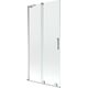 Mexen Velar L parawan nawannowy 2-skrzydłowy rozsuwany 90 x 150 cm, transparent, chrom - 896-090-003-01-01