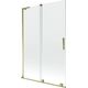 Mexen Velar L parawan nawannowy 2-skrzydłowy rozsuwany 120 x 150 cm, transparent, złoty - 896-120-003-01-50