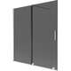 Mexen Velar parawan nawannowy 2-skrzydłowy rozsuwany 150 x 150 cm, grafit, nikiel szczotkowany - 896-150-000-41-97