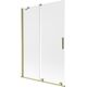 Mexen Velar parawan nawannowy 2-skrzydłowy rozsuwany 120 x 150 cm, szron, złoty szczotkowany - 896-120-000-31-55