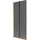 Mexen Velar parawan nawannowy 2-skrzydłowy rozsuwany 85 x 150 cm, grafit, miedź szczotkowana - 896-085-000-41-65