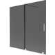 Mexen Velar parawan nawannowy 2-skrzydłowy rozsuwany 160 x 150 cm, grafit, nikiel szczotkowany - 896-160-000-41-97