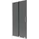 Mexen Velar parawan nawannowy 2-skrzydłowy rozsuwany 90 x 150 cm, grafit, nikiel szczotkowany - 896-090-000-41-97
