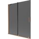 Mexen Velar parawan nawannowy 2-skrzydłowy rozsuwany 140 x 150 cm, grafit, miedź szczotkowana - 896-140-000-41-65