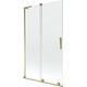 Mexen Velar L parawan nawannowy 2-skrzydłowy rozsuwany 110 x 150 cm, transparent, złoty - 896-110-003-01-50