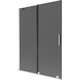 Mexen Velar parawan nawannowy 2-skrzydłowy rozsuwany 130 x 150 cm, grafit, nikiel szczotkowany - 896-130-000-41-97