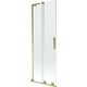 Mexen Velar L parawan nawannowy 2-skrzydłowy rozsuwany 70 x 150 cm, transparent, złoty - 896-070-003-01-50