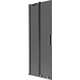 Mexen Velar parawan nawannowy 2-skrzydłowy rozsuwany 70 x 150 cm, grafit, gun gray szczotkowany - 896-070-000-41-66