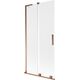 Mexen Velar L parawan nawannowy 2-skrzydłowy rozsuwany 90 x 150 cm, szron, różowe złoto - 896-090-003-31-60