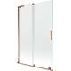 Mexen Velar L parawan nawannowy 2-skrzydłowy rozsuwany 120 x 150 cm, transparent, różowe złoto - 896-120-003-01-60