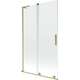 Mexen Velar L parawan nawannowy 2-skrzydłowy rozsuwany 110 x 150 cm, transparent, złoty szczotkowany - 896-110-003-01-55