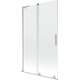 Mexen Velar L parawan nawannowy 2-skrzydłowy rozsuwany 110 x 150 cm, transparent, nikiel szczotkowany - 896-110-003-01-97
