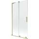 Mexen Velar L parawan nawannowy 2-skrzydłowy rozsuwany 100 x 150 cm, transparent, złoty szczotkowany - 896-100-003-01-55