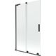 Mexen Velar L parawan nawannowy 2-skrzydłowy rozsuwany 110 x 150 cm, transparent, czarny - 896-110-003-01-70