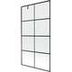 Mexen Next parawan nawannowy 1-skrzydłowy 100 x 150 cm, czarny wzór, gun metal - 895-100-000-00-77-95