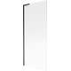 Mexen Next L parawan nawannowy 1-skrzydłowy 80 x 150 cm, prążki, czarny - 895-080-000-03-09-70