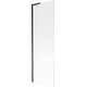 Mexen Next L parawan nawannowy 1-skrzydłowy 60 x 150 cm, prążki, czarny - 895-060-000-03-09-70