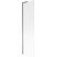 Mexen Next L parawan nawannowy 1-skrzydłowy 50 x 150 cm, prążki, gun metal - 895-050-000-03-09-95