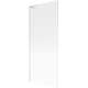 Mexen Next L parawan nawannowy 1-skrzydłowy 80 x 150 cm, prążki, biały - 895-080-000-03-09-20